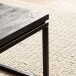 Couchtisch >WL6.986< in Mango Schwarz, Massivholz & Metall - 60x35x60cm (BxHxT)