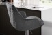 Barhocker >WL7.007< in Schwarz, Samt - 45x106x45cm (BxHxT)
