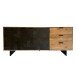 Sideboard >WL7.026< in Akazie / Steinoptik - 175x76x40 (BxHxT)