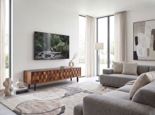 Lowboard >WL7.030< in Sheesham, Massivholz - 160x40x35cm (BxHxT)