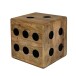 Sitzhocker >WL7.036< in Mango, Massivholz - 41x41x41cm (BxHxT)