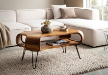 Couchtisch >WL7.037< in Sheesham, Massivholz - 100x47x60cm (BxHxT)