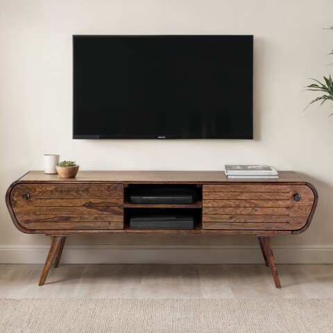 Lowboard >WL7.042< in Sheesham, Massivholz - 160x50x45cm (BxHxT)