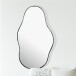 Spiegel >WL7.109< in Schwarz, Spiegel / Metall - 40x80x3cm (BxHxT)