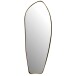 Spiegel >WL7.110< in Gold, Spiegel / Metall - 33x90x3cm (BxHxT)