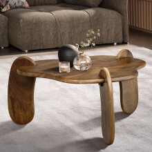 Couchtisch >WL7.158< in Mango, Massivholz -...