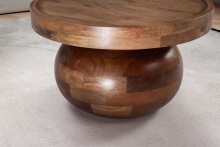 Couchtisch >WL7.161< in Mango, Massivholz - 30x50cm (HxD)