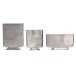 Dekovase >WL7.166< (3-teilig) in Silber, Aluminium - 26x33x4cm (BxHxT)