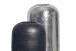 Dekovase >WL7.172< (2-teilig) in Silber / Schwarz-Bronze - 46x20 (HxD)