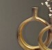 Dekovase >WL7.175< (2-teilig) in Gold, Aluminium - 35x45x7cm (BxHxT)
