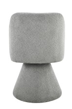 Esszimmerstuhl >BARI II S< (2er-Set) in Grau, 360° drehbar - 54x85x63cm (BxHxT)