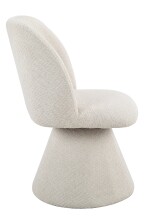 Esszimmerstuhl >BARI II S< (2er-Set) in Beige, 360° drehbar - 54x85x63cm (BxHxT)