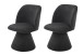 Esszimmerstuhl >BARI II S< (2er-Set) in Anthrazit, 360° drehbar - 54x85x63cm (BxHxT)