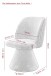 Esszimmerstuhl >BARI II S< (2er-Set) in Anthrazit, 360° drehbar - 54x85x63cm (BxHxT)