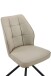 Esszimmerstuhl >BRAGA S< (2er-Set) drehbar, Leder Cappuccino - 51x90x68 (BxHxT)