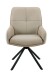 Esszimmerstuhl >FARO I S< (2er-Set) drehbar, Leder Beige - 62x90x67 (BxHxT)