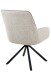 Esszimmerstuhl >FARO I S< (2er-Set) drehbar, Leder Beige - 62x90x67 (BxHxT)