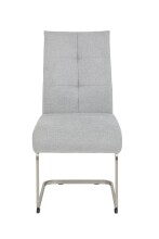 Freischwinger >INES S< (2er-Set) in Grau, Webstoff - 50x99x66cm (BxHxT)