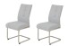 Freischwinger >INES S< (2er-Set) in Grau, Webstoff - 50x99x66cm (BxHxT)