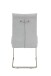 Freischwinger >INES S< (2er-Set) in Grau, Webstoff - 50x99x66cm (BxHxT)