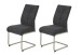 Freischwinger >INES S< (2er-Set) in Anthrazit, Webstoff - 50x99x66cm (BxHxT)