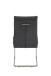 Freischwinger >INES S< (2er-Set) in Anthrazit, Webstoff - 50x99x66cm (BxHxT)