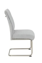 Freischwinger >INES S< (4er-Set) in Grau, Webstoff - 50x99x66cm (BxHxT)