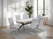 Freischwinger >INES S< (4er-Set) in Grau, Webstoff - 50x99x66cm (BxHxT)