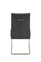 Freischwinger >INES S< (4er-Set) in Anthrazit, Webstoff - 50x99x66cm (BxHxT)