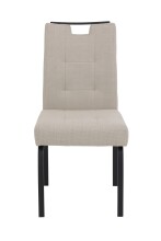 4-Fußstuhl >LINZ S< (2er-Set) in Beige, Webstoff - 49x97x64cm (BxHxT)