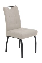 4-Fußstuhl >LINZ S< (4er-Set) in Beige, Webstoff - 49x97x64cm (BxHxT)