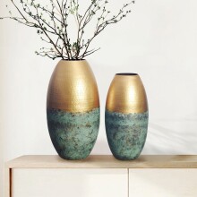 Dekovase >WL7.184< (2-teilig) in Gold, Aluminium -...