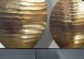 Dekovase >WL7.186< (2-teilig) in Gold, Aluminium - 26x31x14cm (BxHxT)