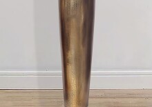 Dekovase >BOTTLE< in Gold, Aluminium - 75x13cm (HxD)