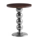 Beistelltisch >WL7.210< in Mango, Massivholz & Aluminium - 62x50cm (HxT)