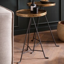 Satztisch >WL7.212< (2-teilig) in Gold, Aluminium...