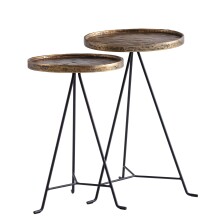 Satztisch >WL7.212< (2-teilig) in Gold, Aluminium...