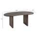 Schreibtisch >WL7.230< in Akazie Braun, Massivholz - 180x90x75cm (LxBxH)