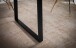 Esstisch >WL7.241< in Akazie, Massivholz & Metall - 120x60x76cm (LxBxH)