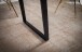 Esstisch >WL7.256< in Akazie, Massivholz & MEtall - 120x60x76cm (LxBxH)