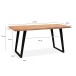 Schreibtisch >WL7.276< in Akazie / schwarz - 120x60x76 (LxBxH)