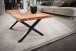 Couchtisch >WL7.283< in Akazie, Massivholz & Metall - 120x46x60cm (BxHxT)