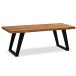Couchtisch >WL7.284< in Akazie, Massivholz & Metall - 120x46x60cm (BxHxT)