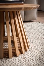 Couchtisch >WL7.312< in Akazie, Massivholz - 40x60cm (HxT)