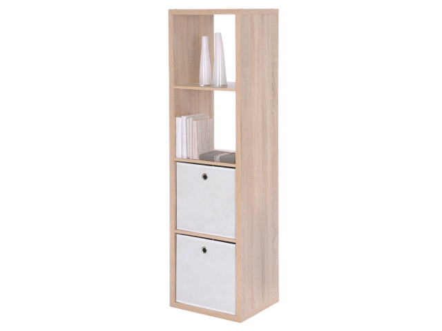 Raumteilerregal >Mareen< in Sonoma-Eiche - 38x141x33cm (BxHxT)
