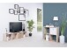 Raumteilerregal >Mareen< in Sonoma-Eiche - 38x141x33cm (BxHxT)