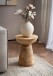 Beistelltisch >WL7.307< in Mango, Massivholz - 45x37cm (HxD)