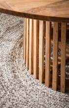 Esstisch >WL7.313< in Akazie, Massivholz - 77x120cm (HxD)