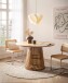 Esstisch >WL7.313< in Akazie, Massivholz - 77x120cm (HxD)