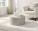 Couchtisch >MONOBLOC< in Stein-Optik Sandfarben, MDF - 30x60cm (HxT)